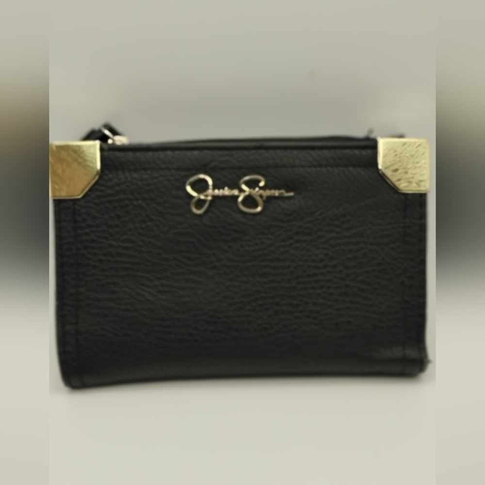 Jessica Simpson Black and Gold Double Sided Wallet 🎁 - Picture 1 of 6